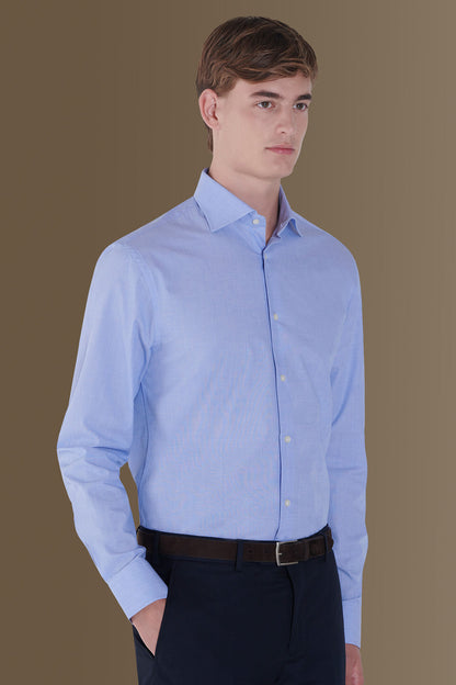 French collar classic shirt 100% cotton fil -a- fil