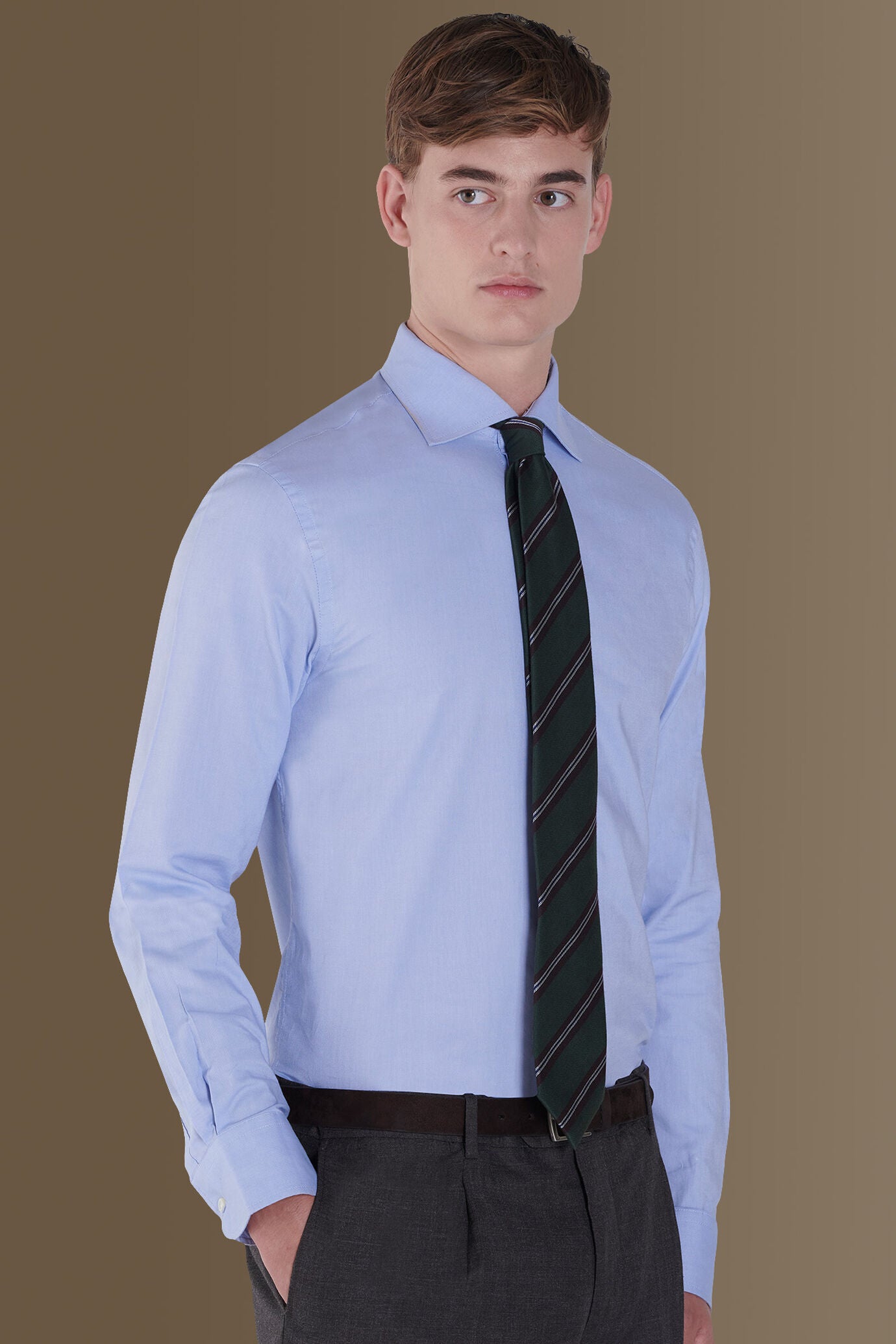 French collar classic shirt pin -point