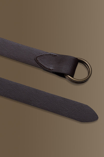 Adjustable belt combined leather
