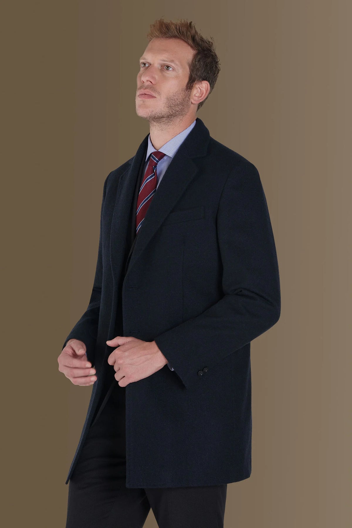 Wool blend classic coat