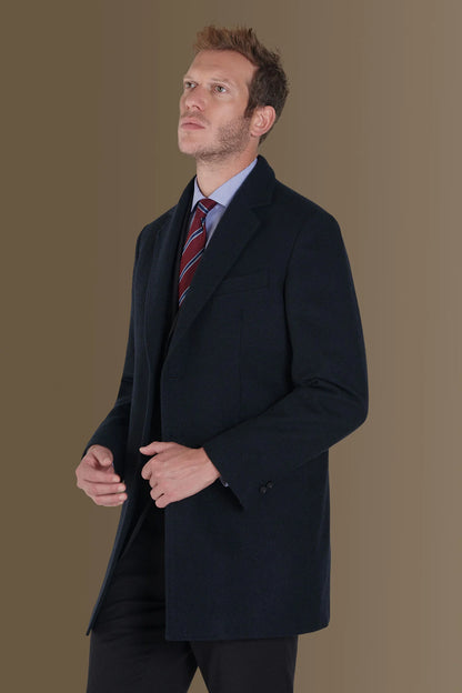 Wool blend classic coat