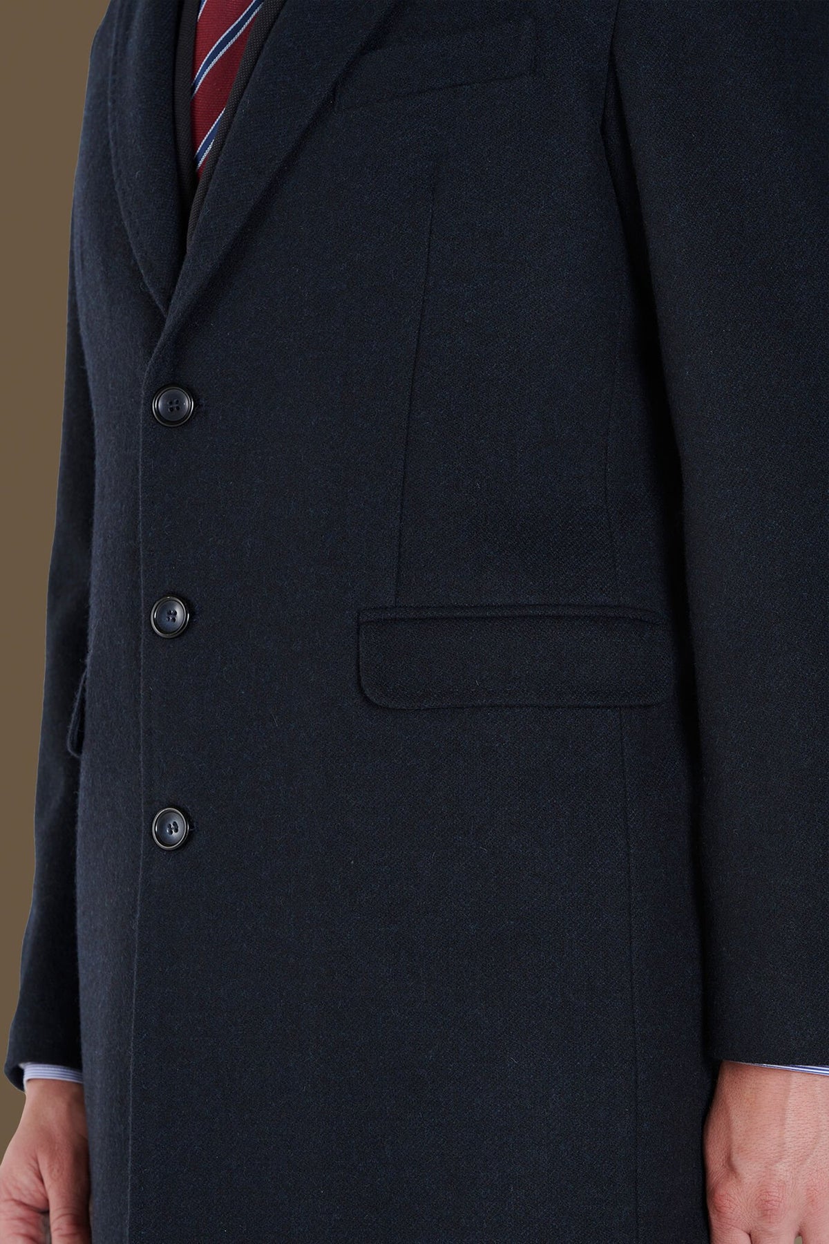 Wool blend classic coat