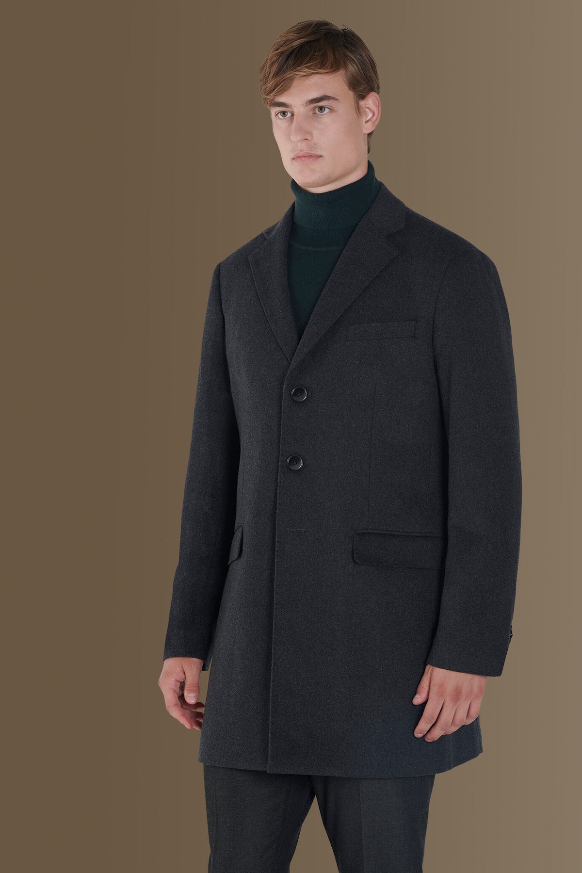 Wool blend classic coat
