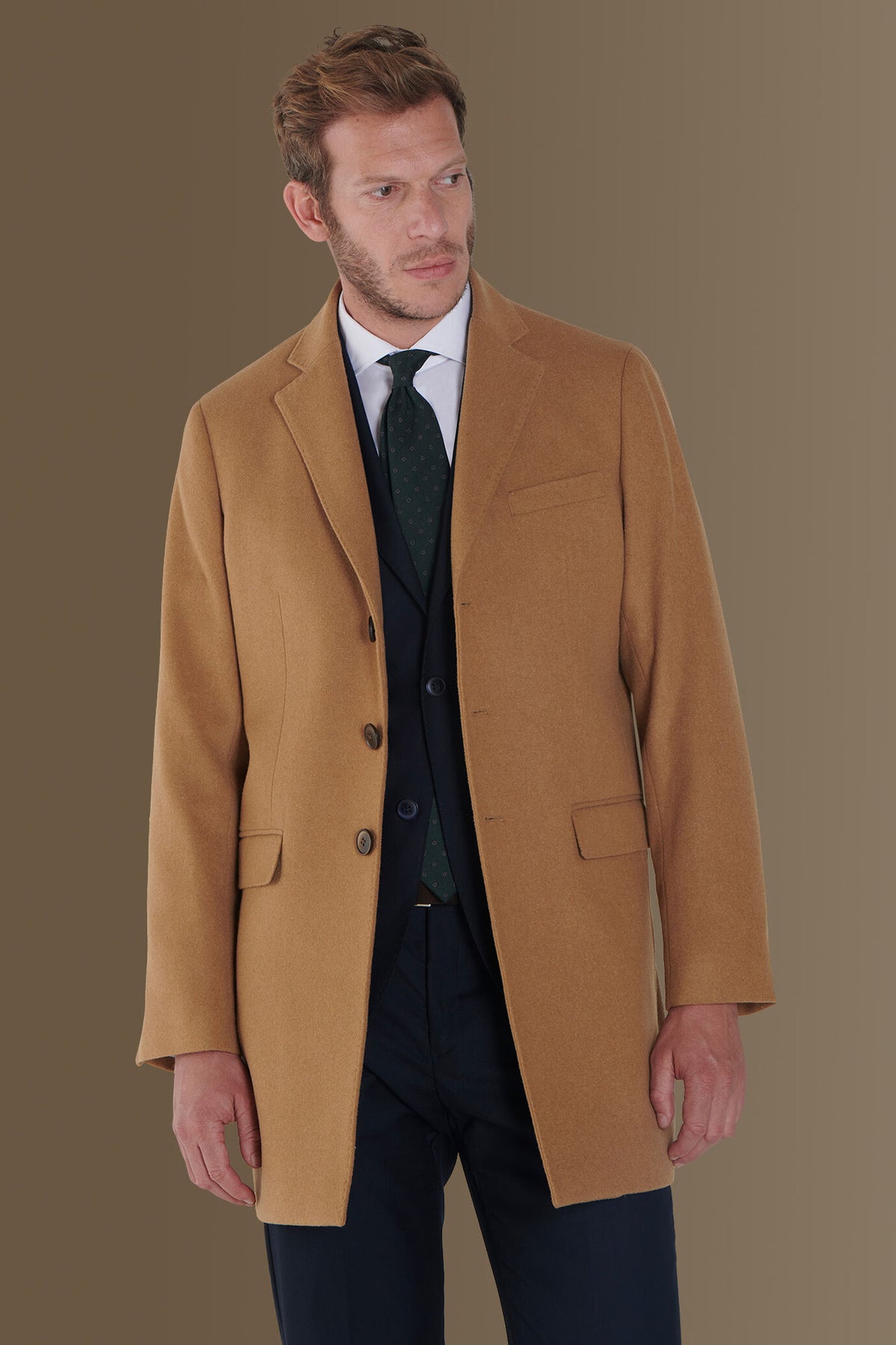 Wool blend classic coat
