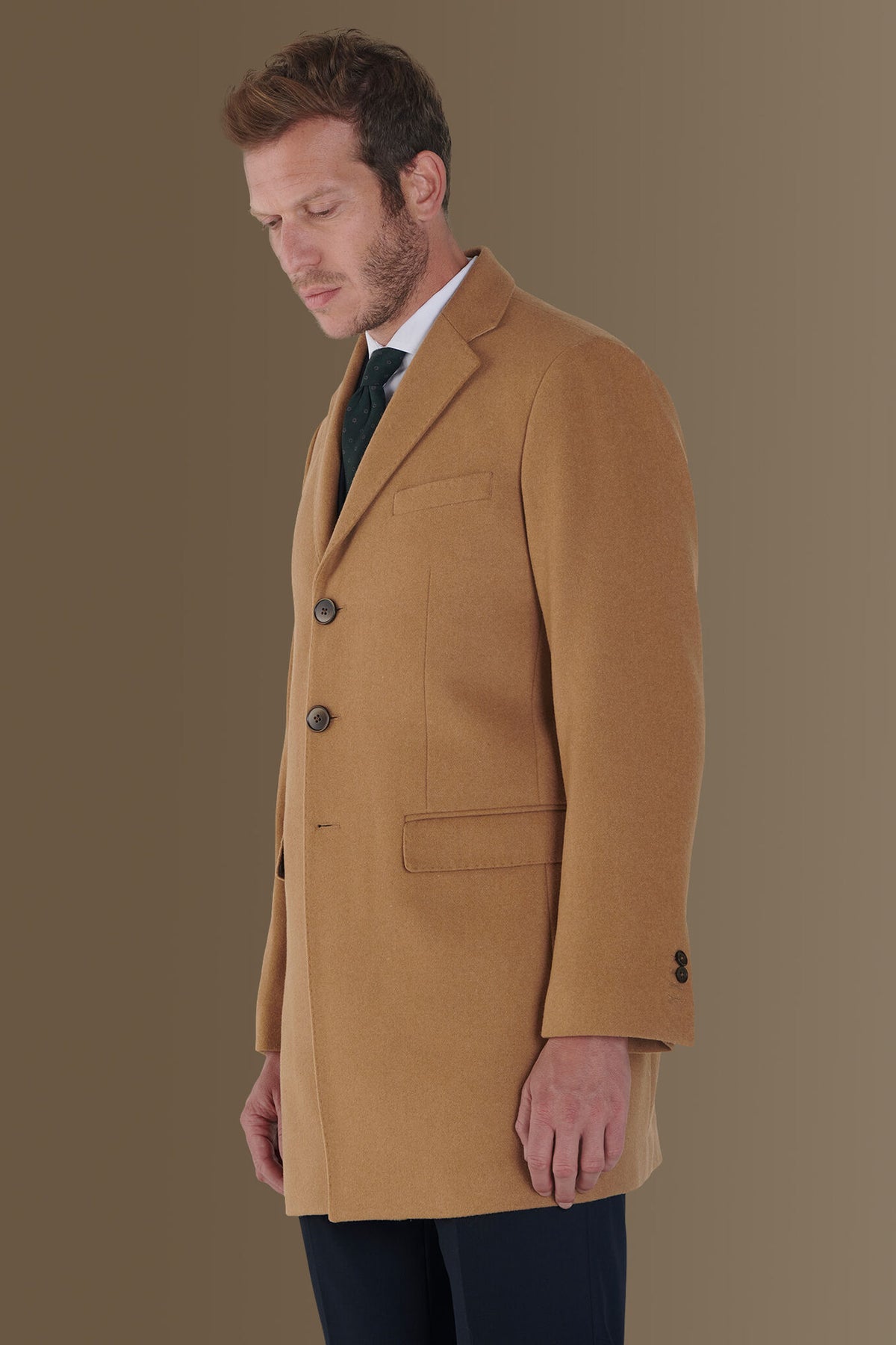 Wool blend classic coat