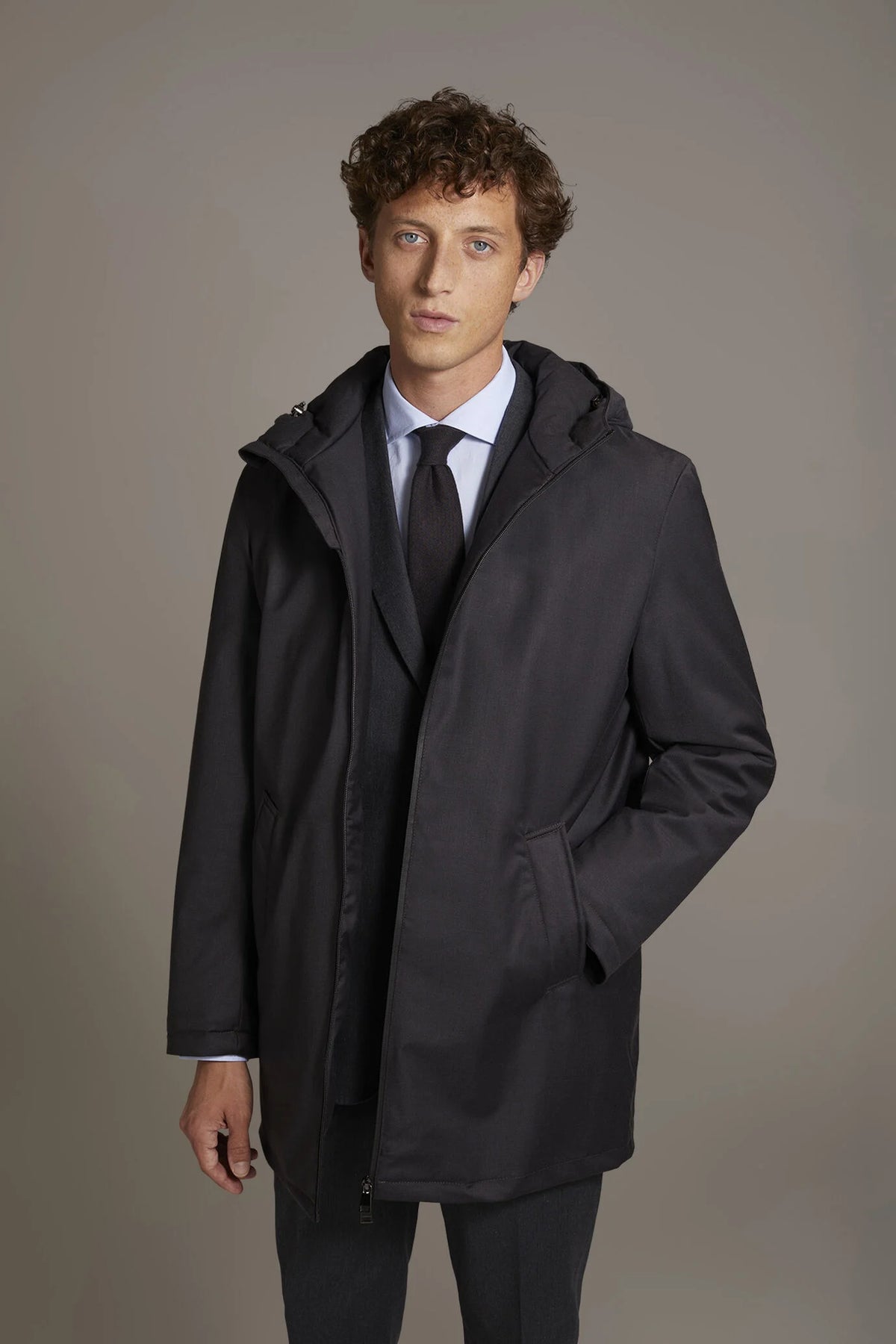 Coated parka