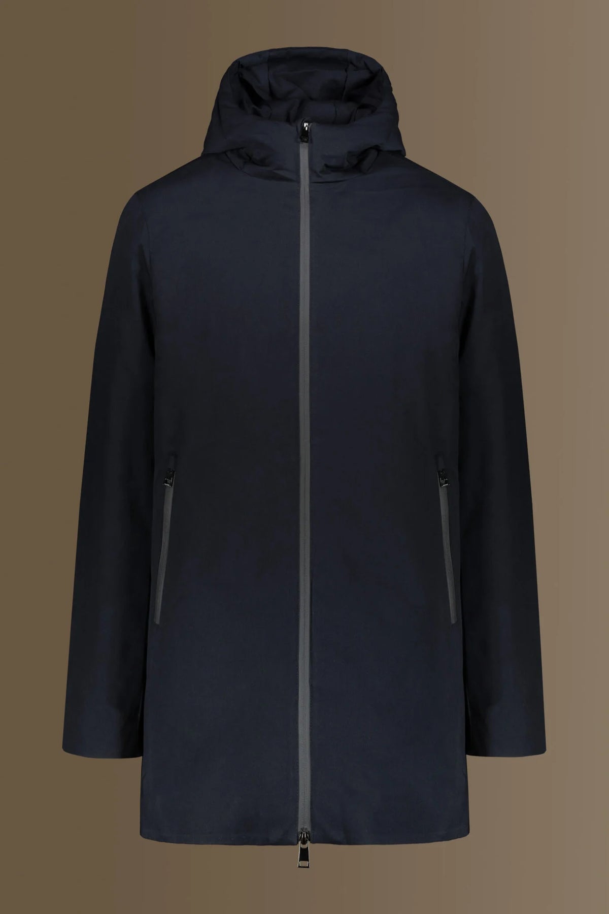 Coated tech parka
