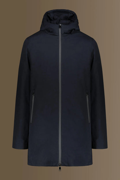 Coated tech parka