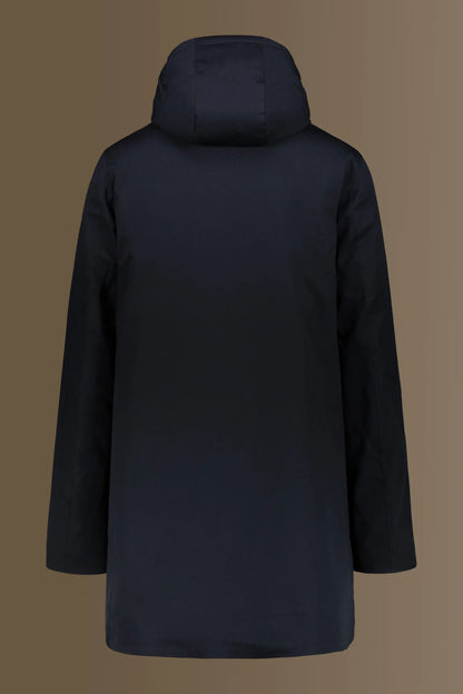 Coated tech parka