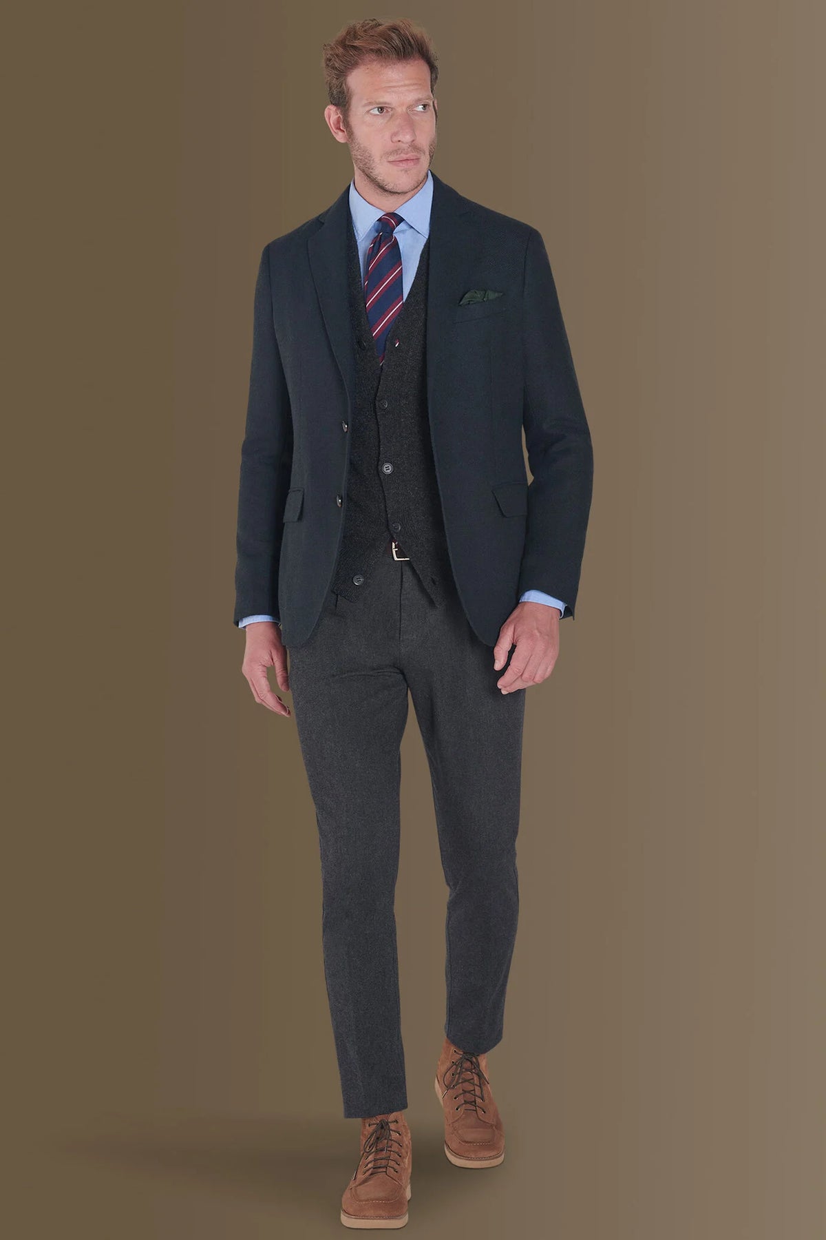 Single breasted tweed jacket
