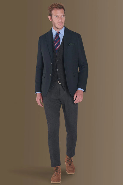 Single breasted tweed jacket