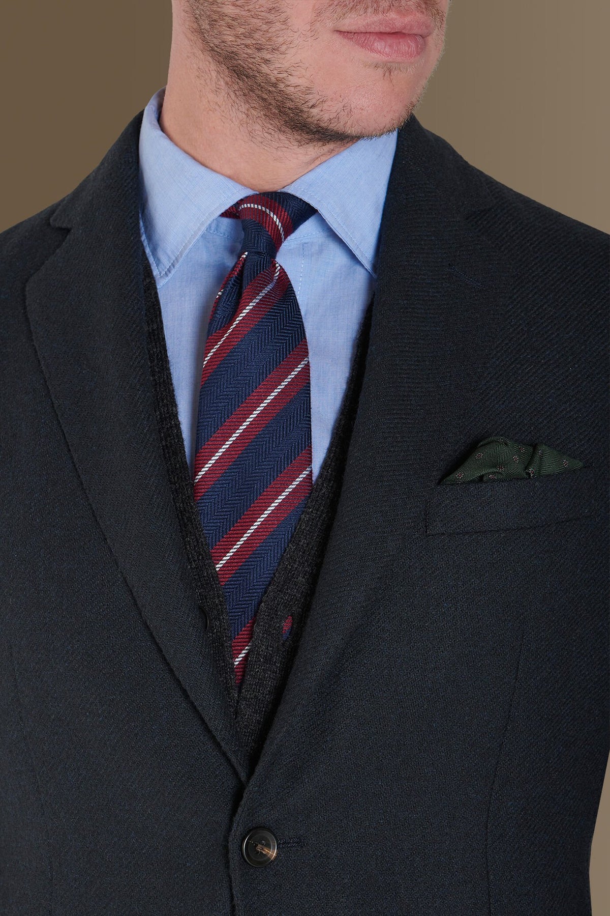 Single breasted tweed jacket