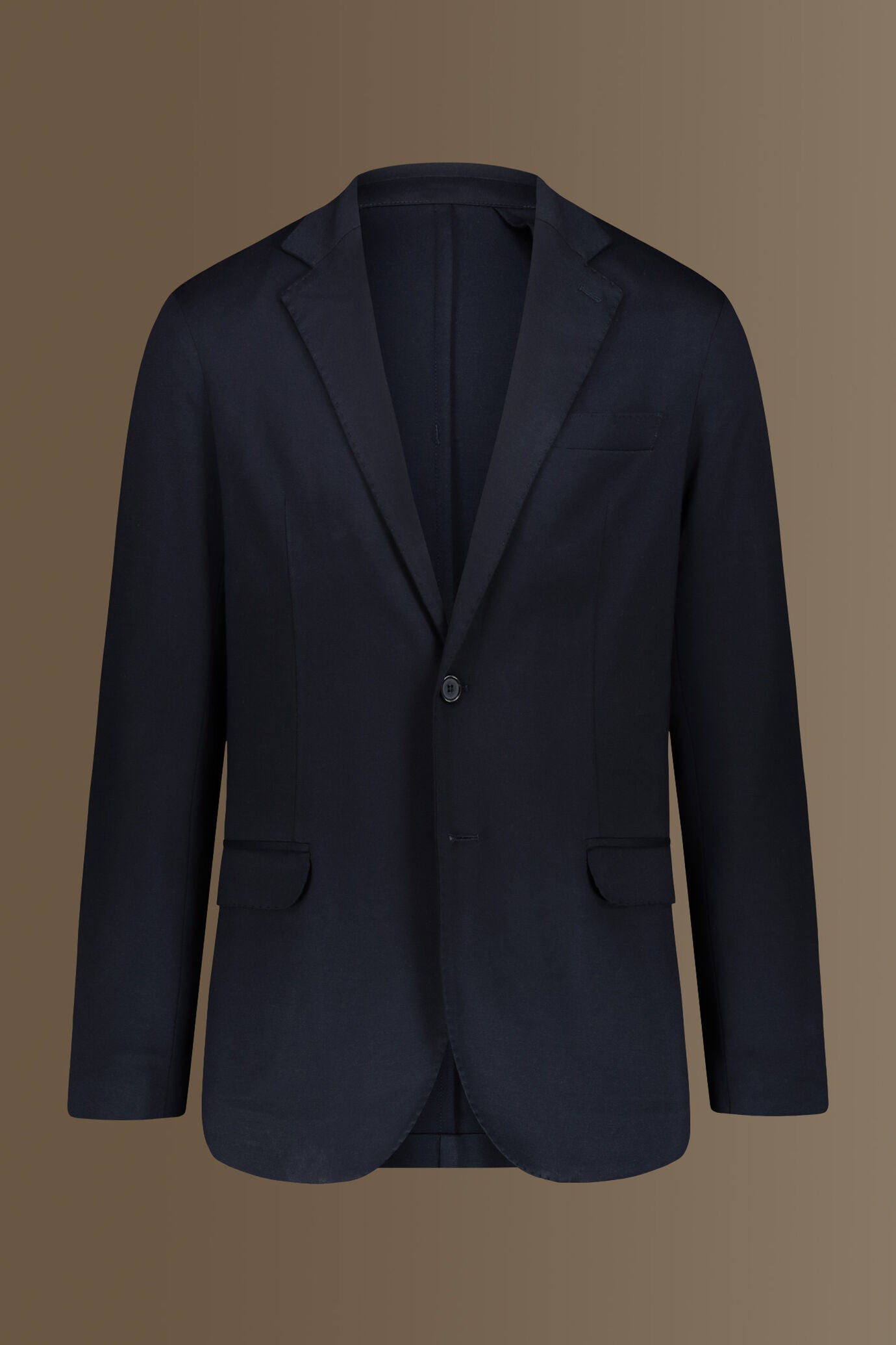 Single breasted suit flat trousers jersey fabric