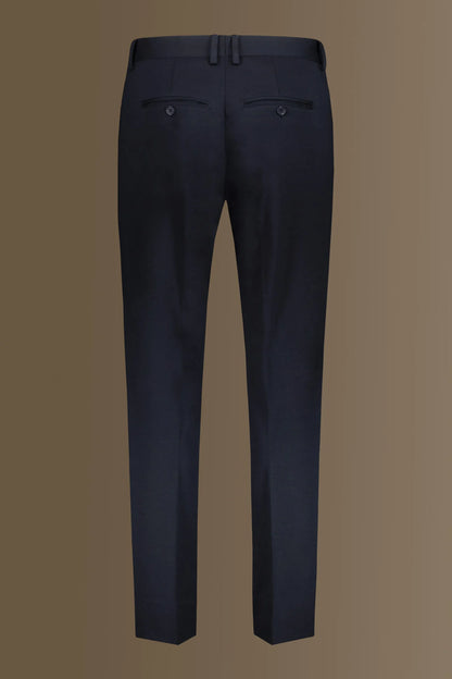Single breasted suit flat trousers jersey fabric