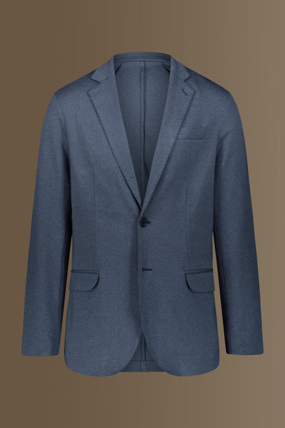 Single breasted suit flat trousers jersey fabric
