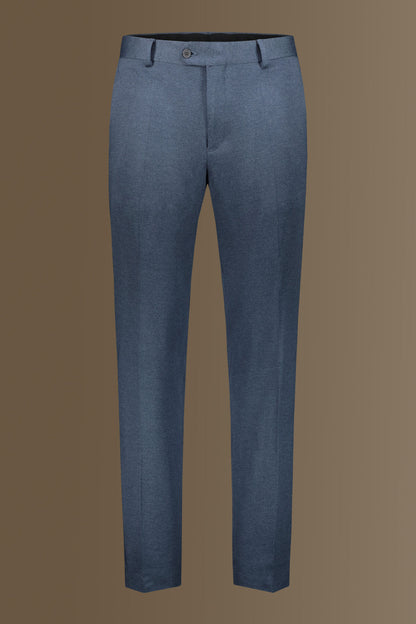 Single breasted suit flat trousers jersey fabric
