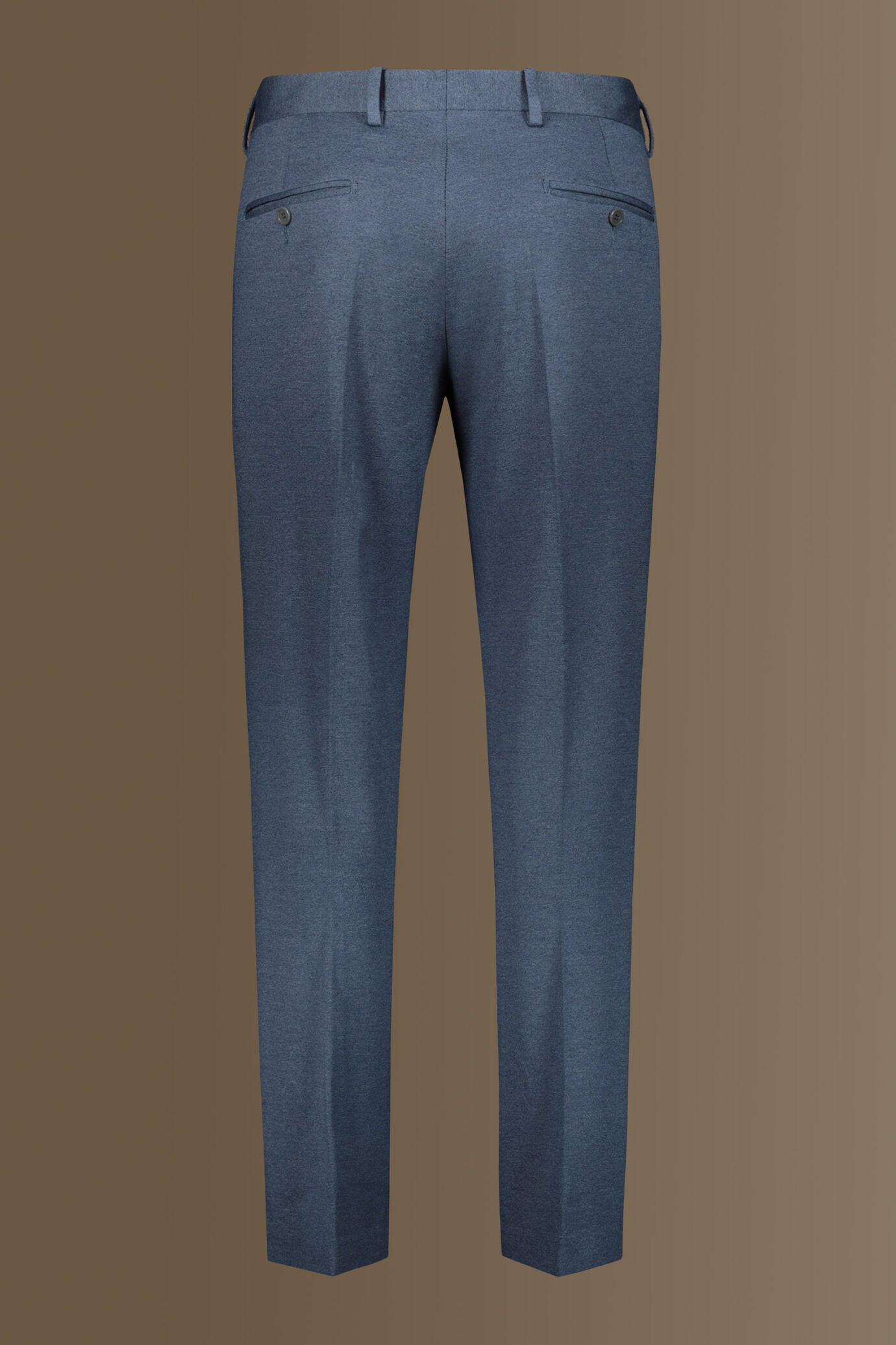 Single breasted suit flat trousers jersey fabric