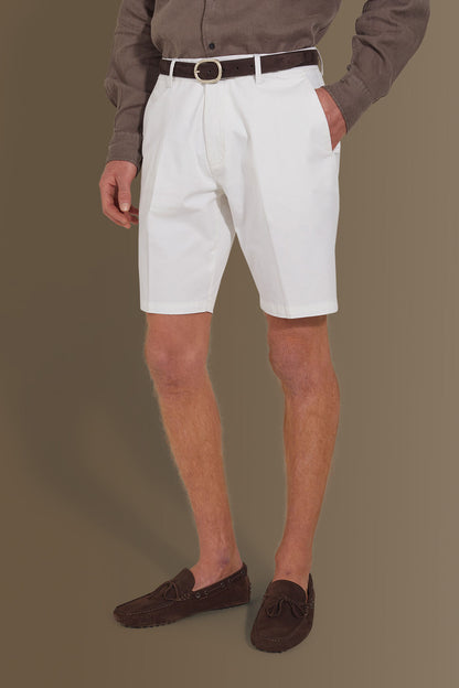 Classic bermuda twill stretch construction