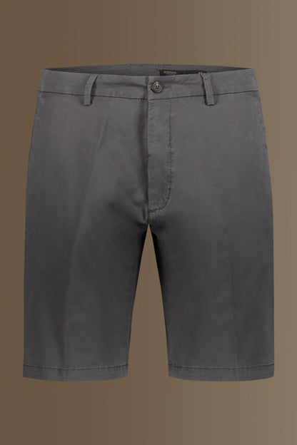 Classic bermuda twill stretch construction
