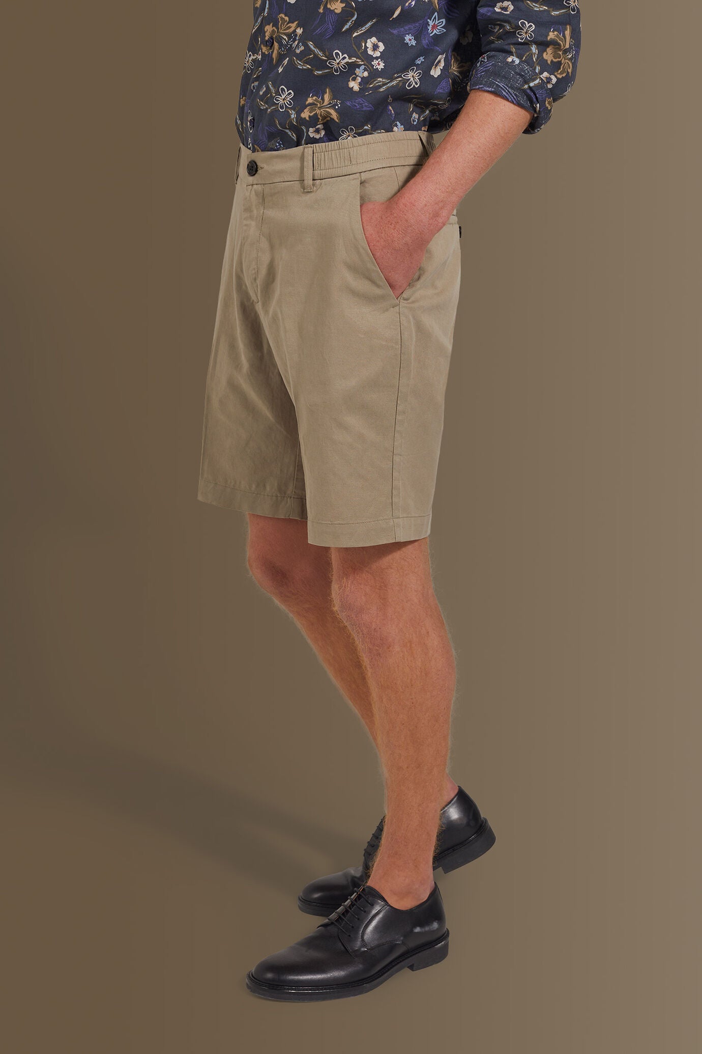 Bermuda with elastic on waist