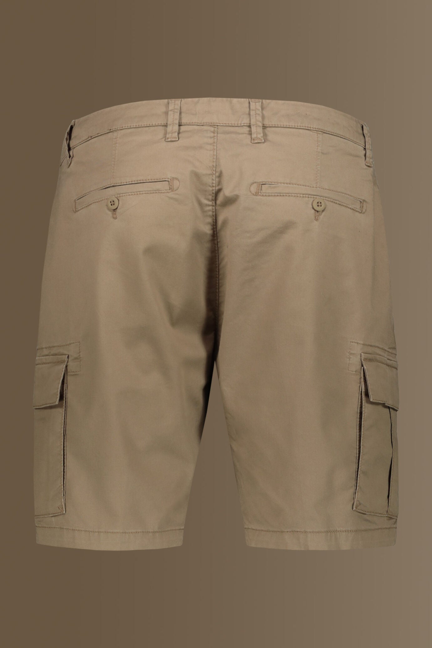 Cargo bermuda twill stretch construction