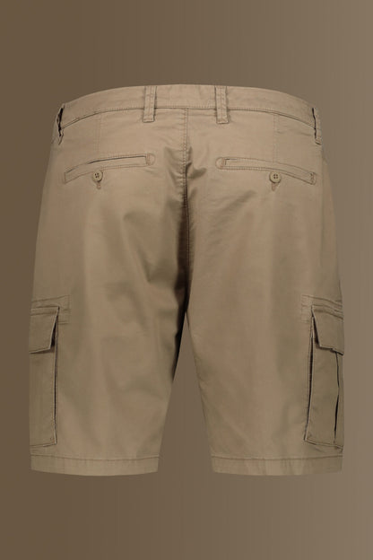 Cargo bermuda twill stretch construction