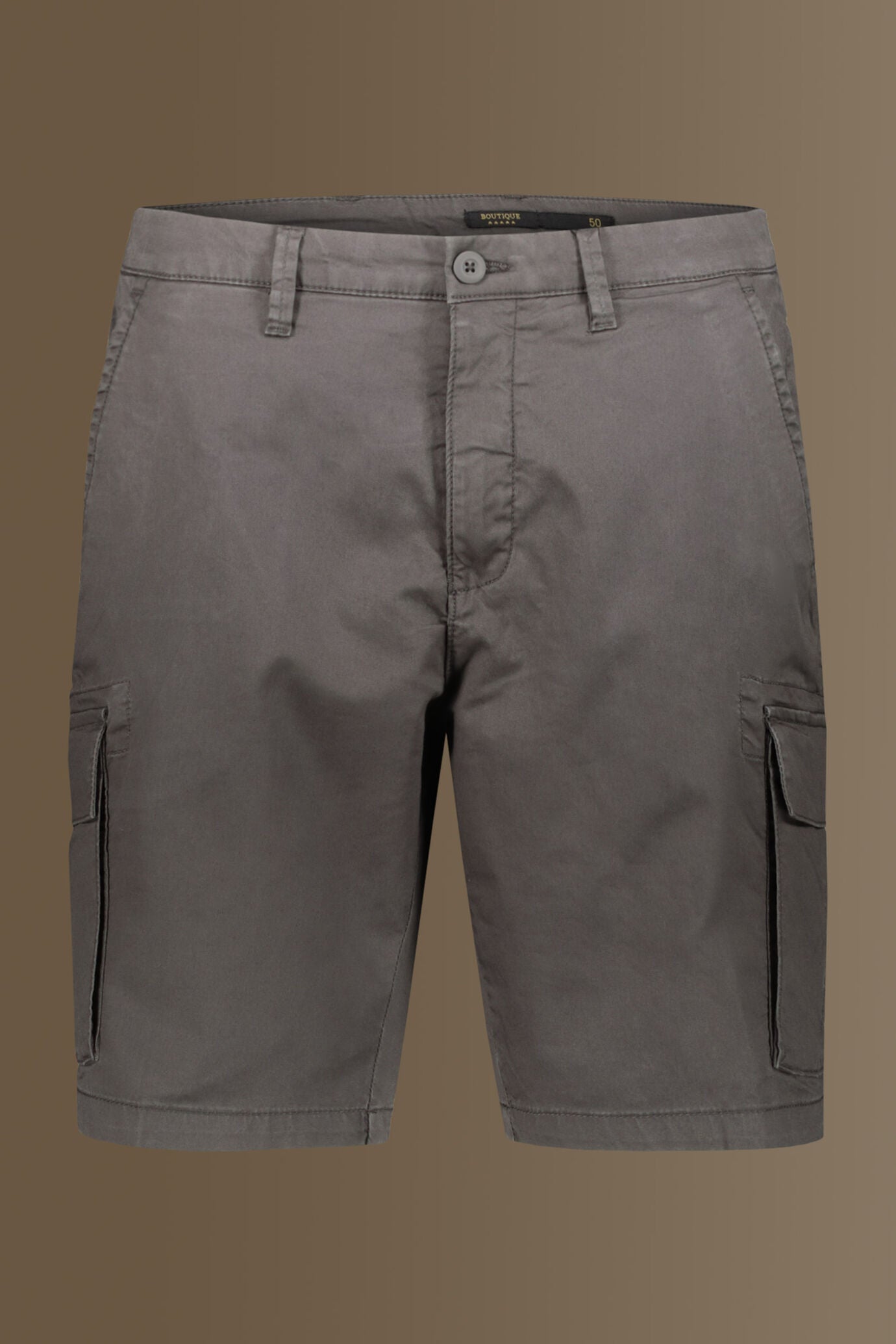 Cargo bermuda twill stretch construction