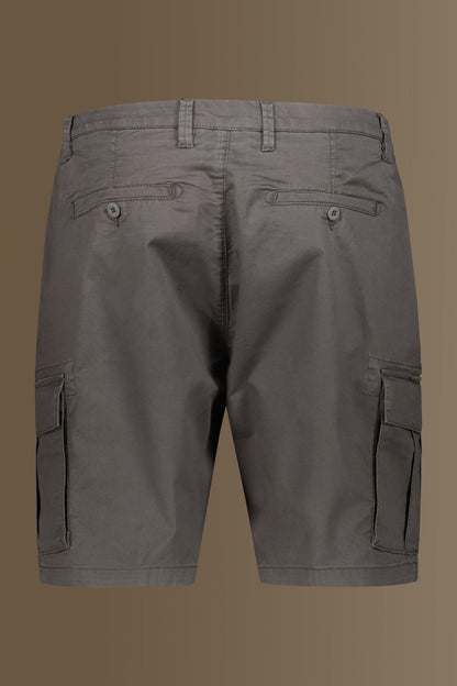 Cargo bermuda twill stretch construction
