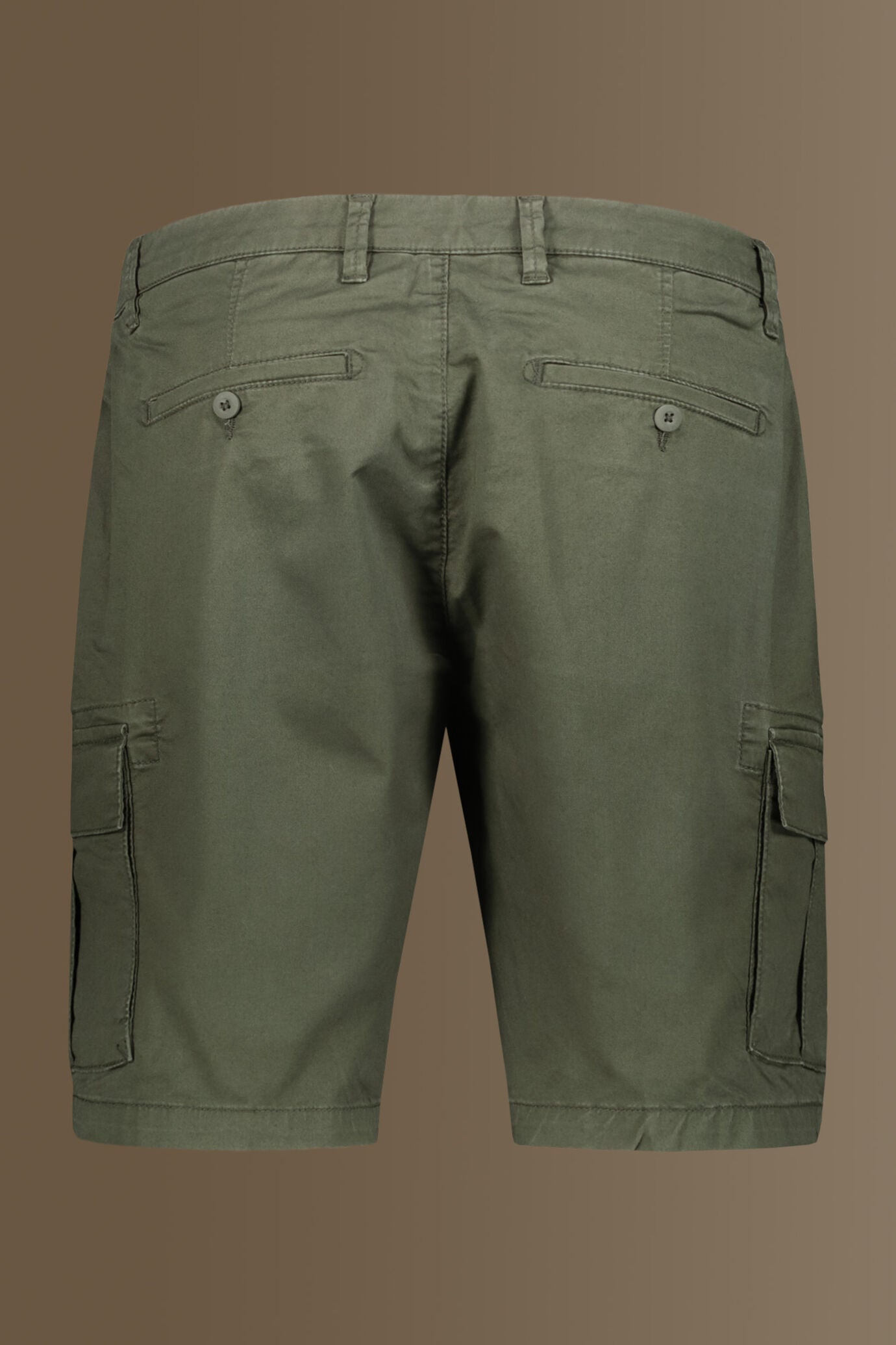 Cargo bermuda twill stretch construction