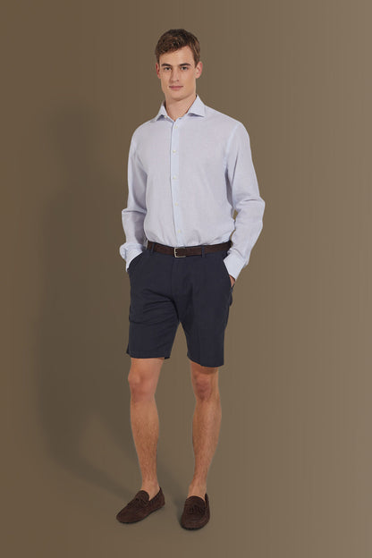 Cargo bermuda twill stretch construction