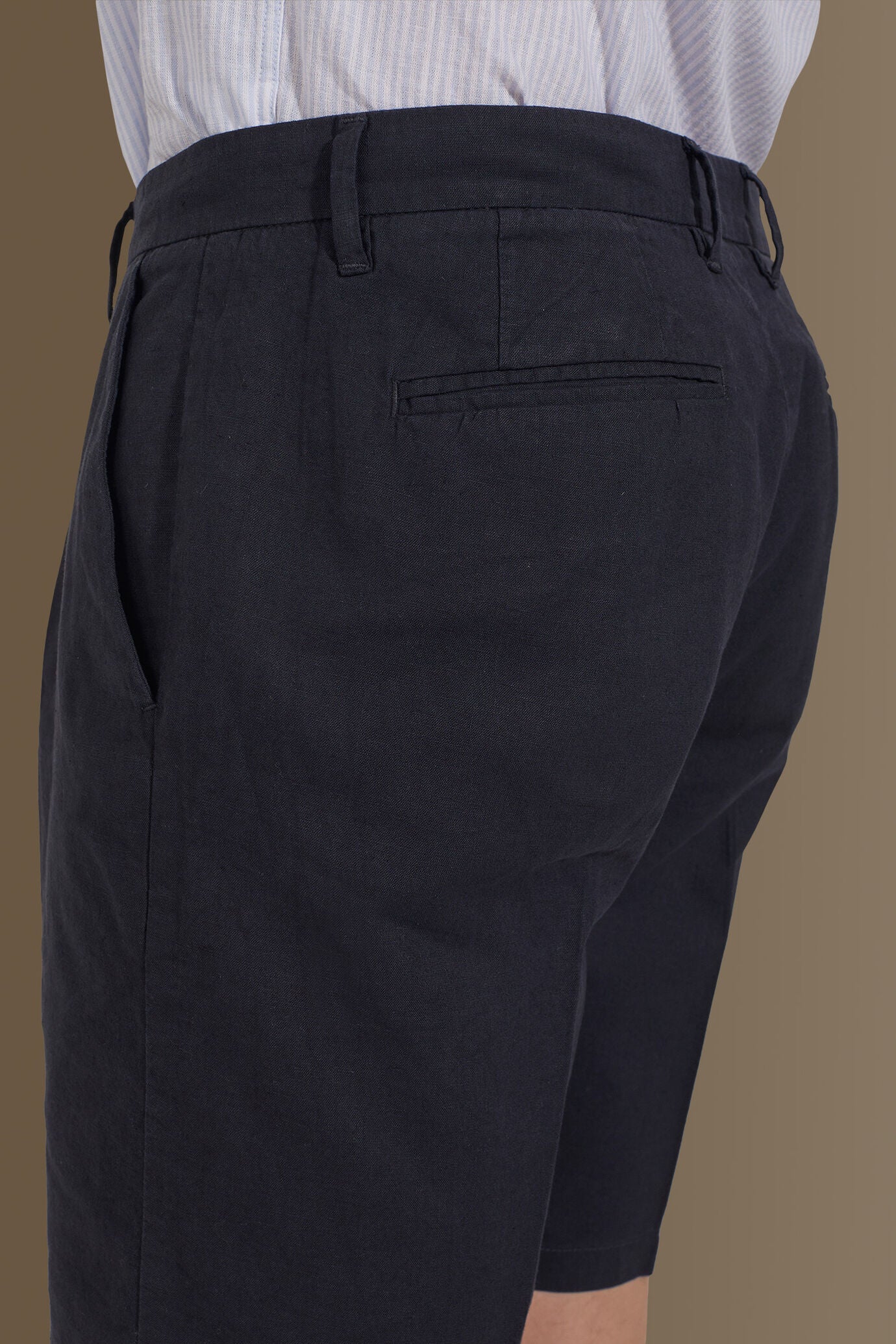 Cargo bermuda twill stretch construction