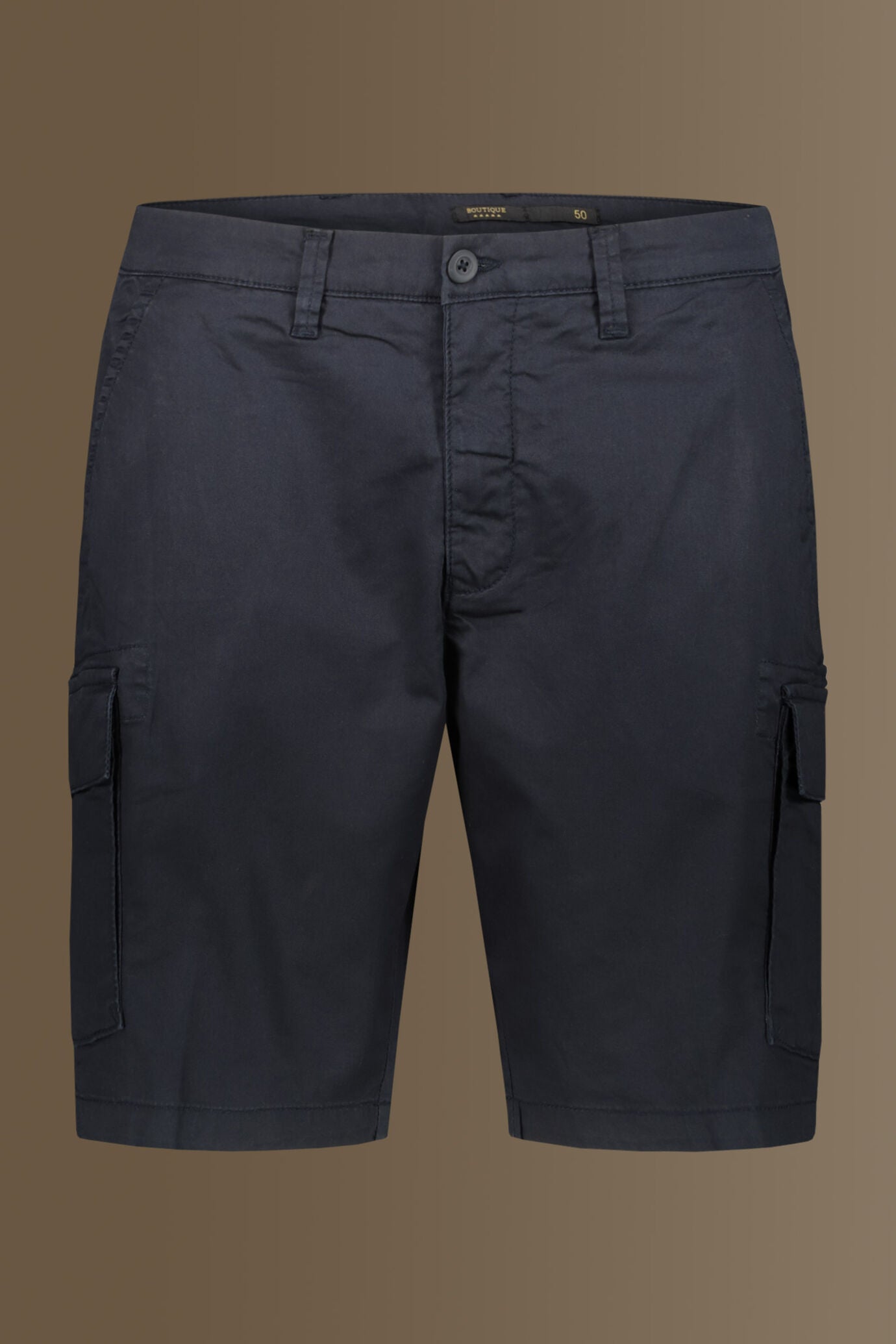 Cargo bermuda twill stretch construction