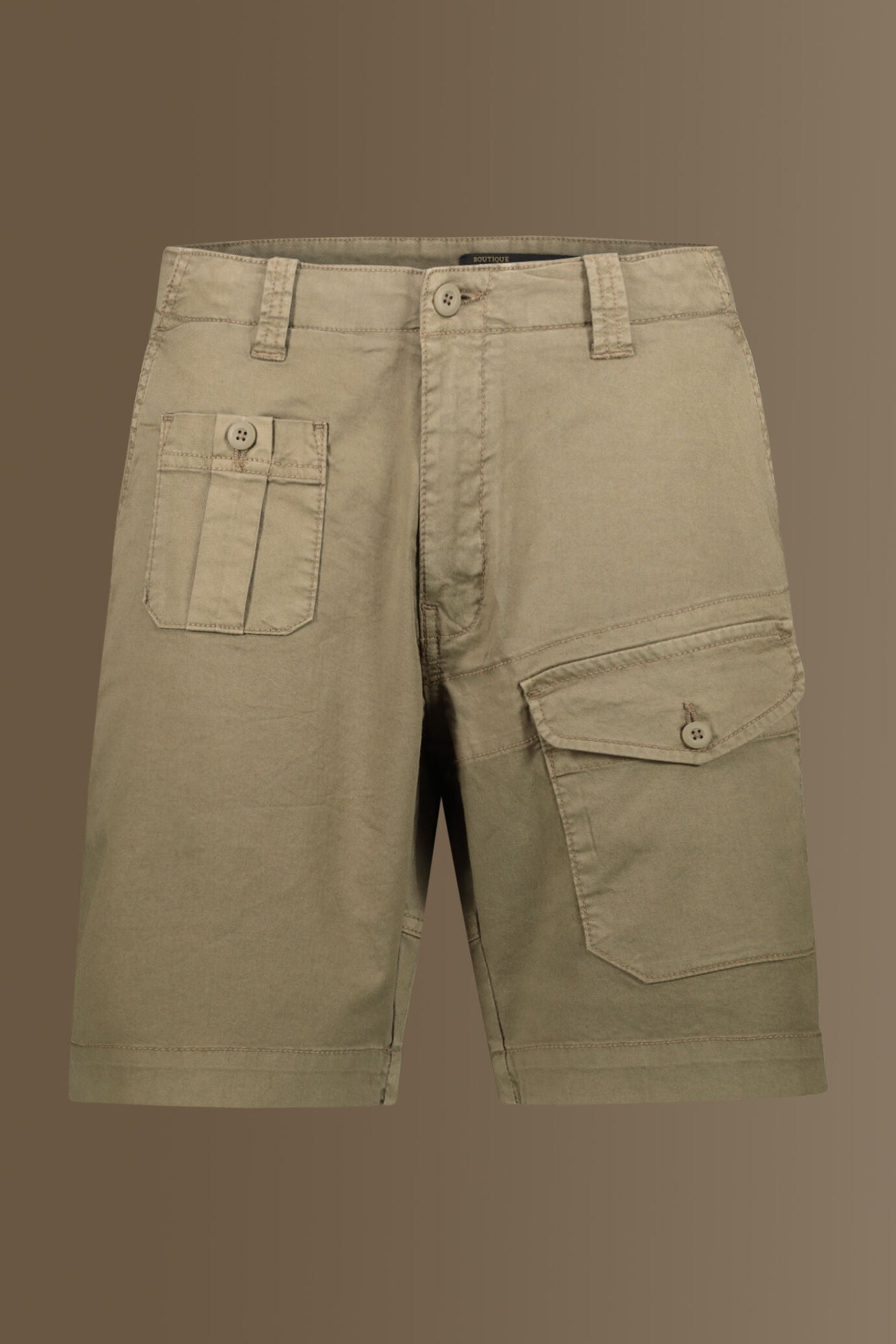 Bermuda with pocktes twill stretch fabric