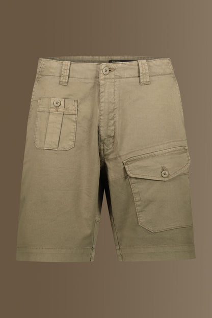Bermuda with pocktes twill stretch fabric