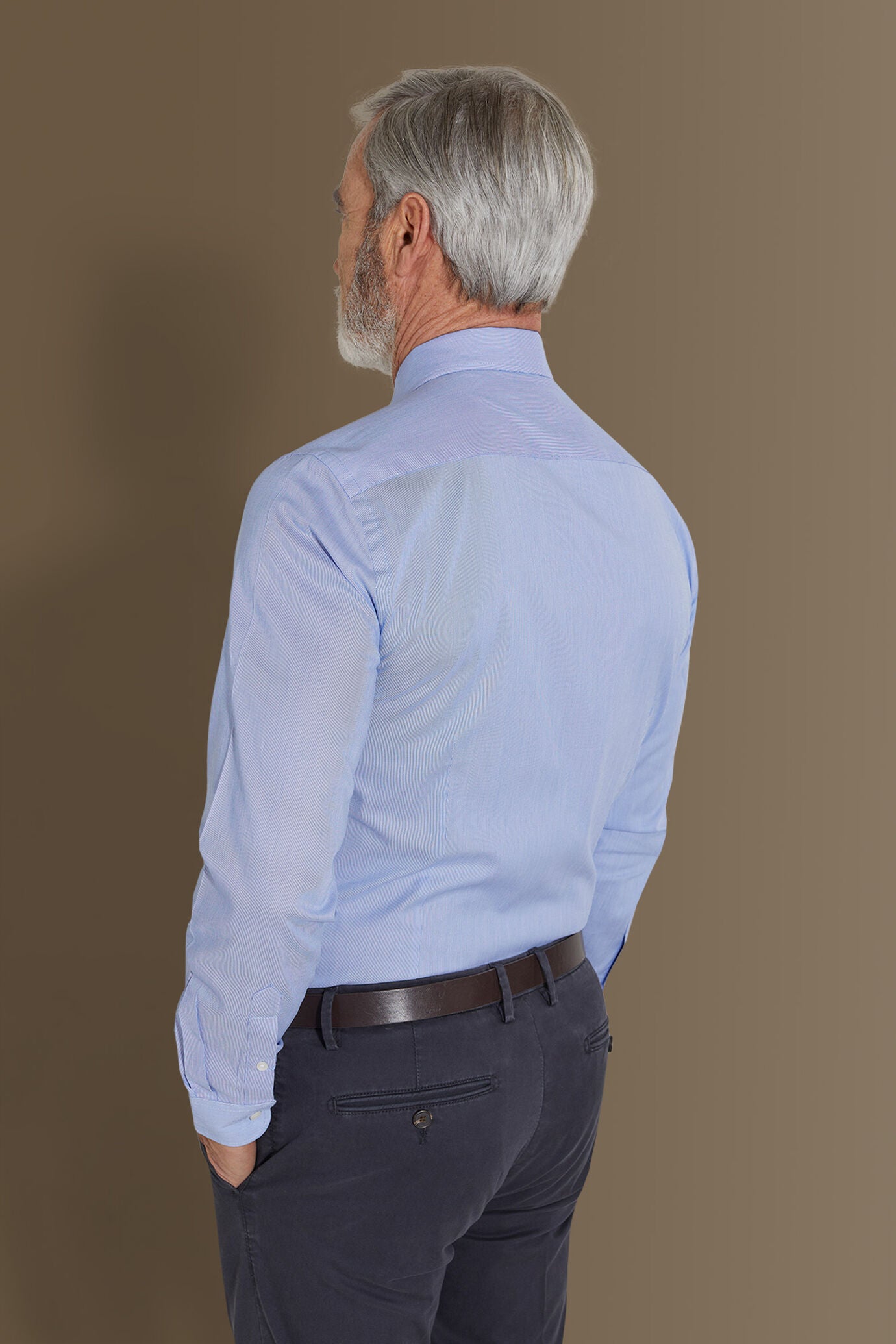 Classic shirt french collar dobby piquet