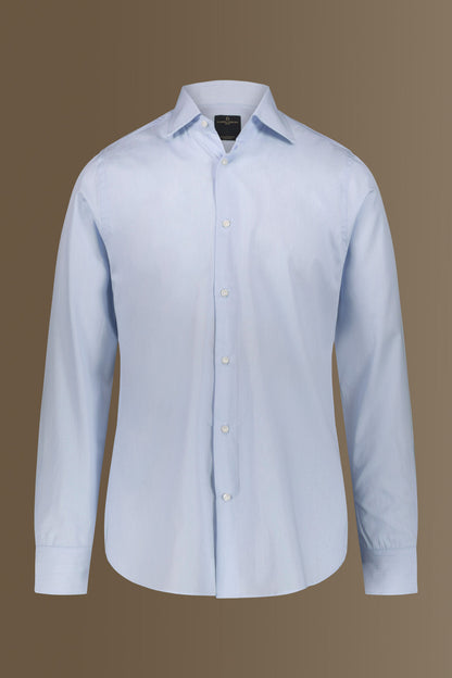 Classic shirt french collar thin stripes fabric