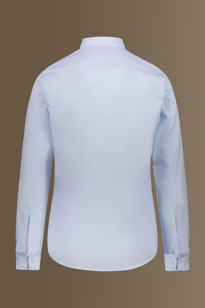Classic shirt french collar thin stripes fabric