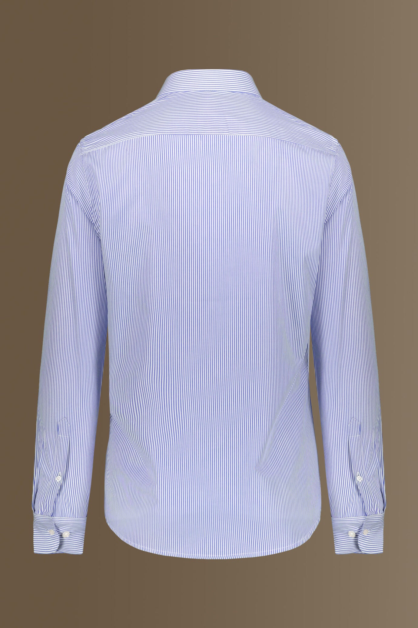 Classic shirt french collar stripes fabric