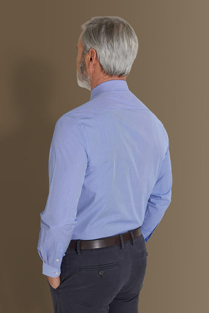 Classic shirt french collar dobby vichy