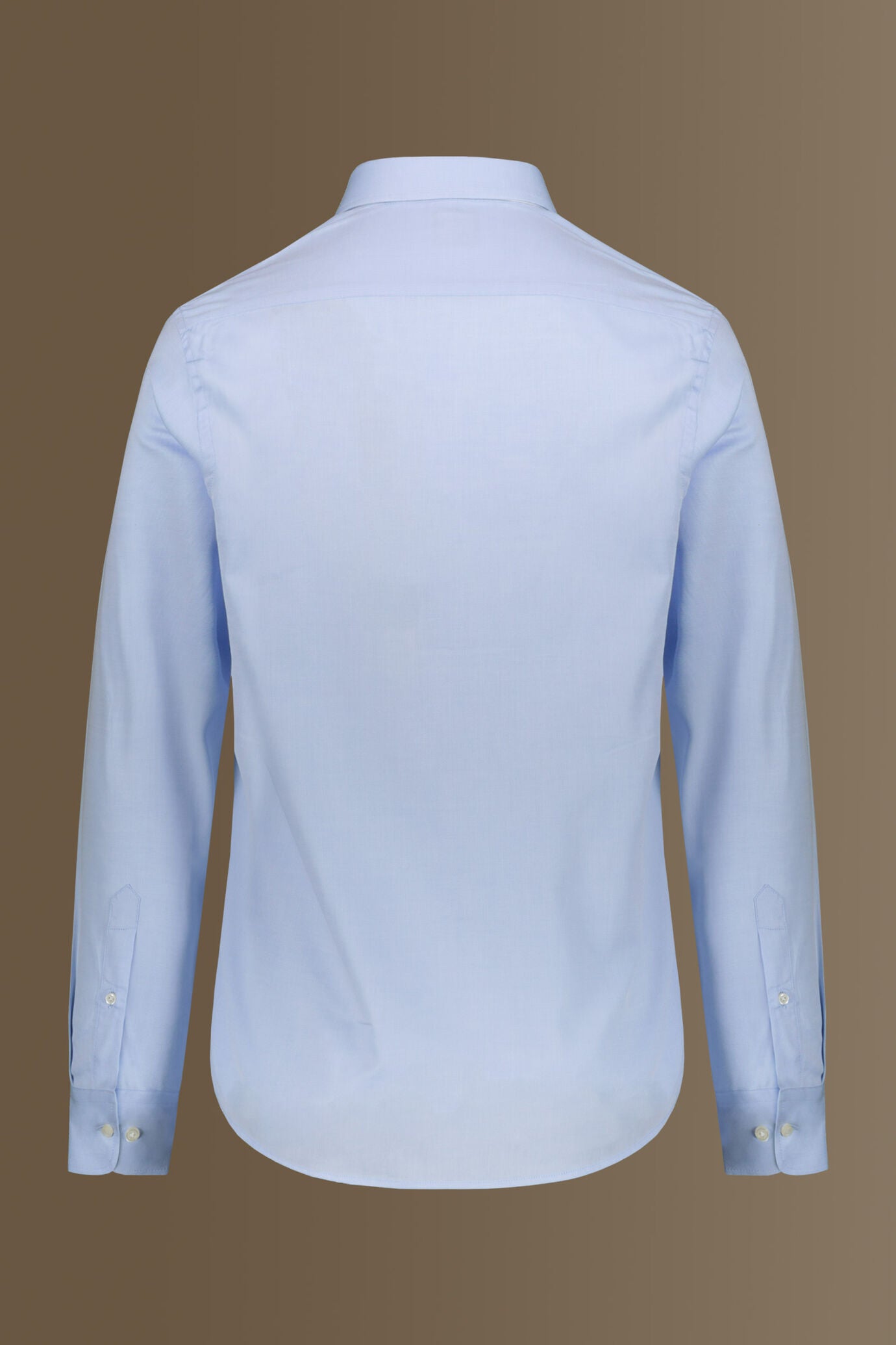 Classic shirt french collar herringbone fabric