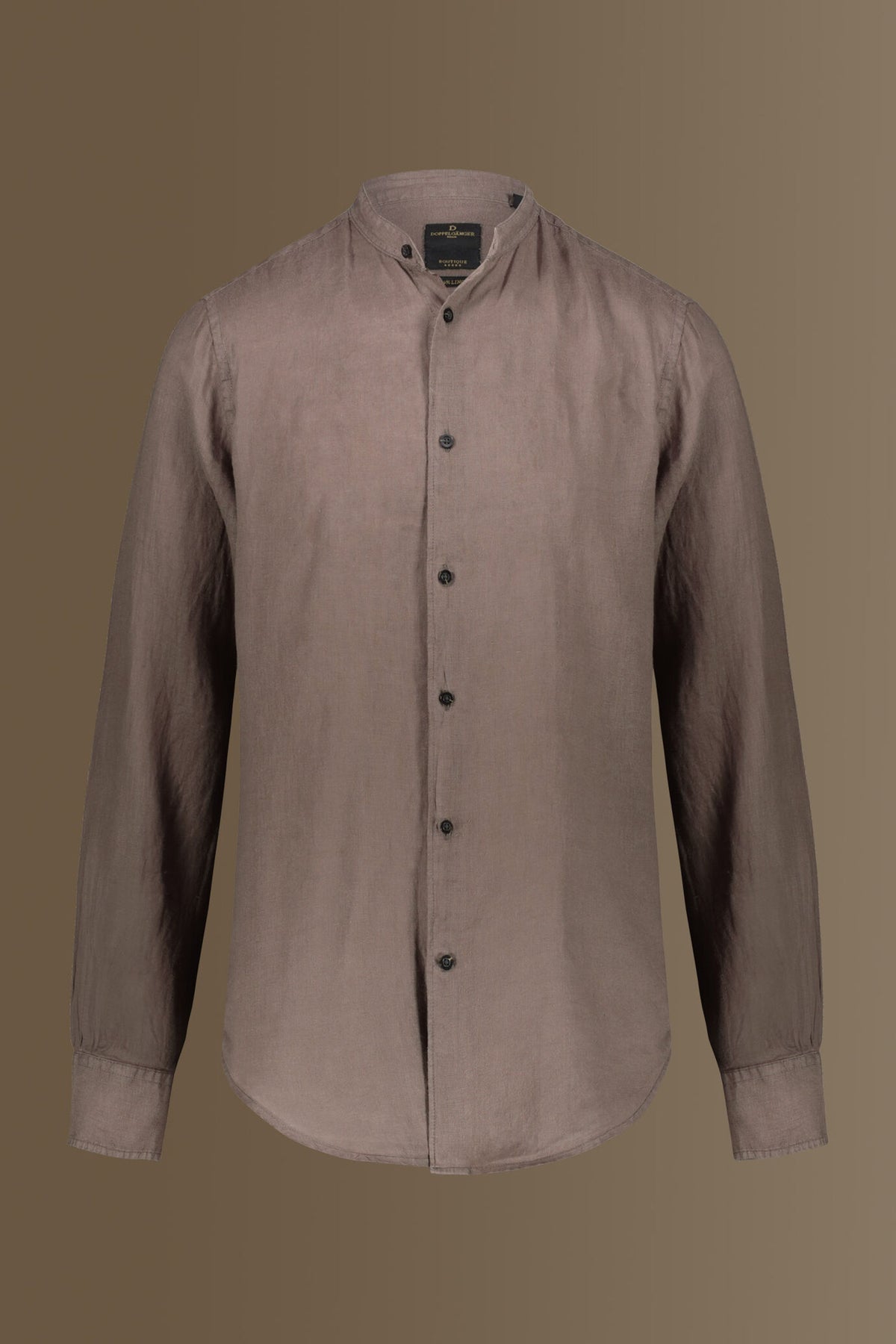 Casual shirt corean collar 100% linen solid colour