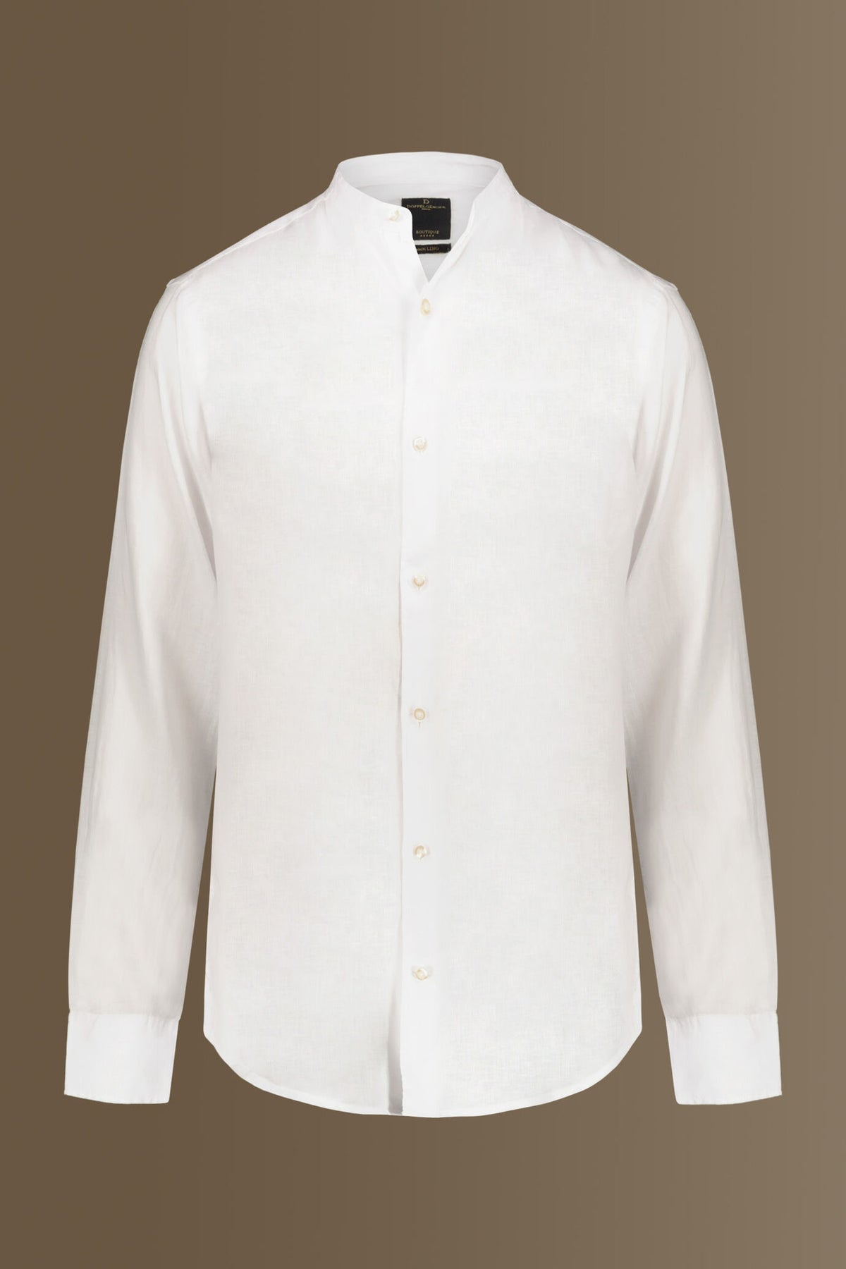 Casual shirt corean collar 100% linen solid colour