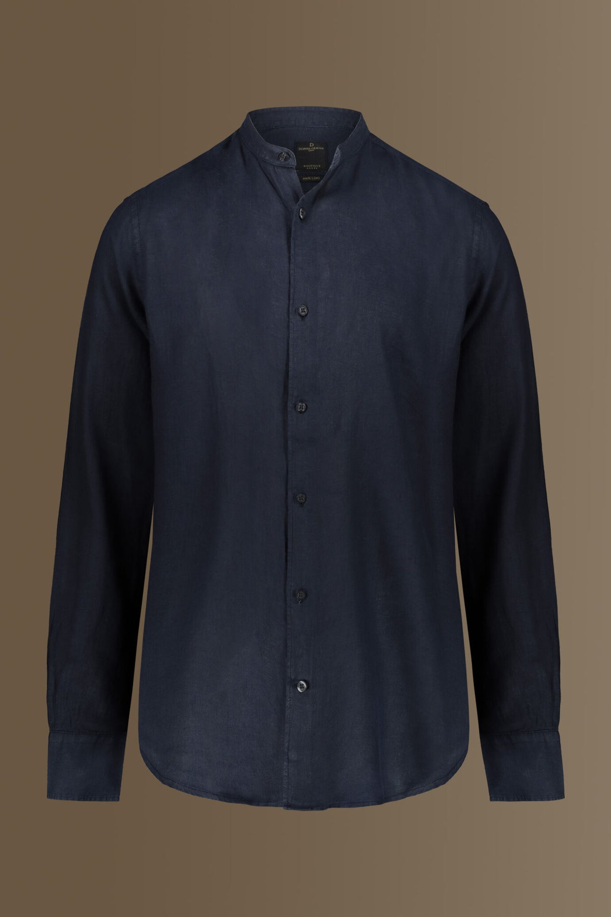 Casual shirt corean collar 100% linen solid colour