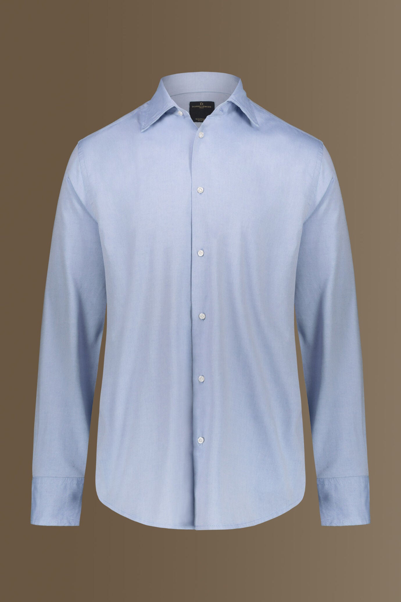 Classic washed shirt french collar pin point fabric