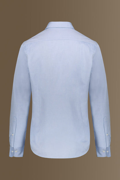 Classic washed shirt french collar pin point fabric