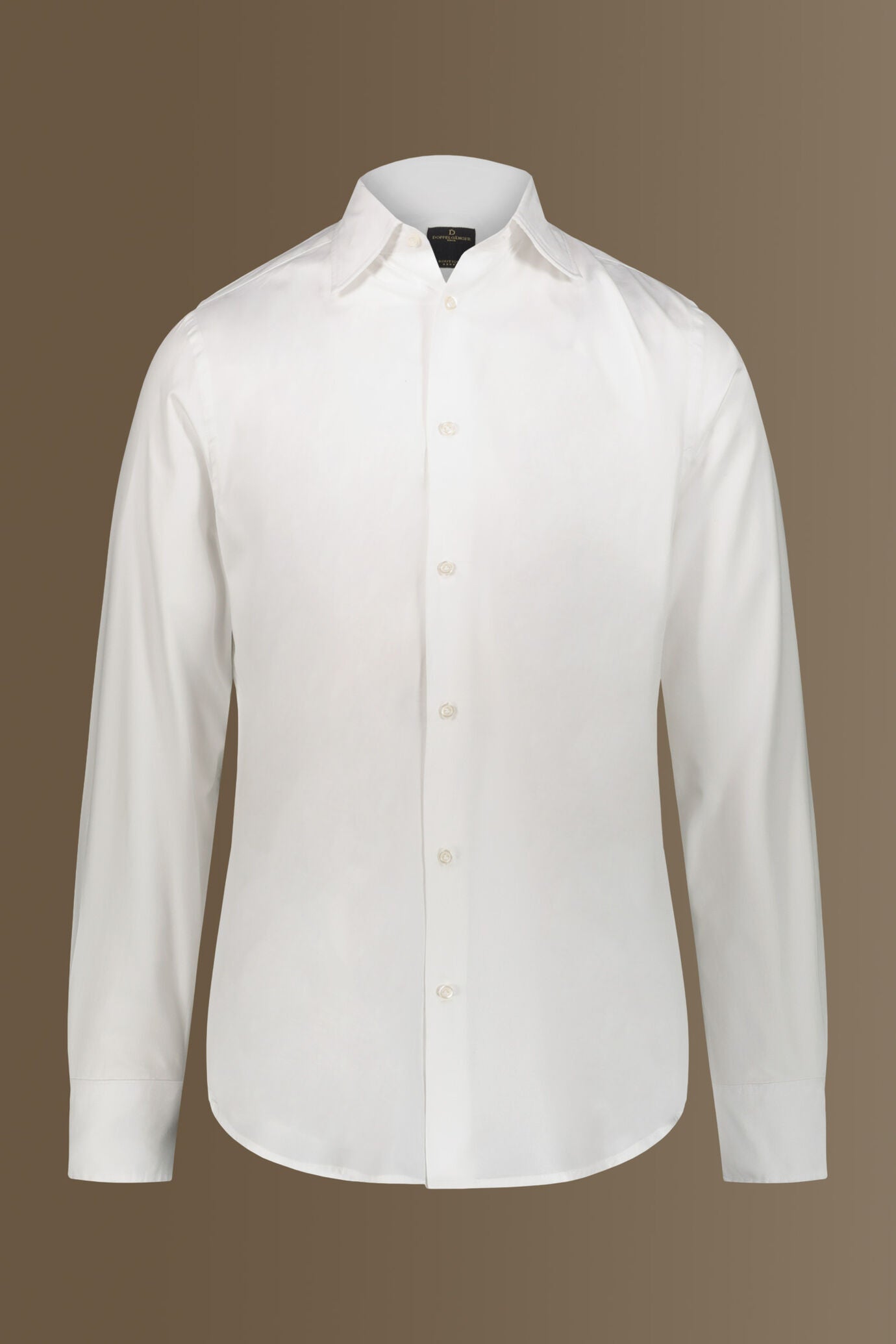 Classic washed shirt french collar pin point fabric