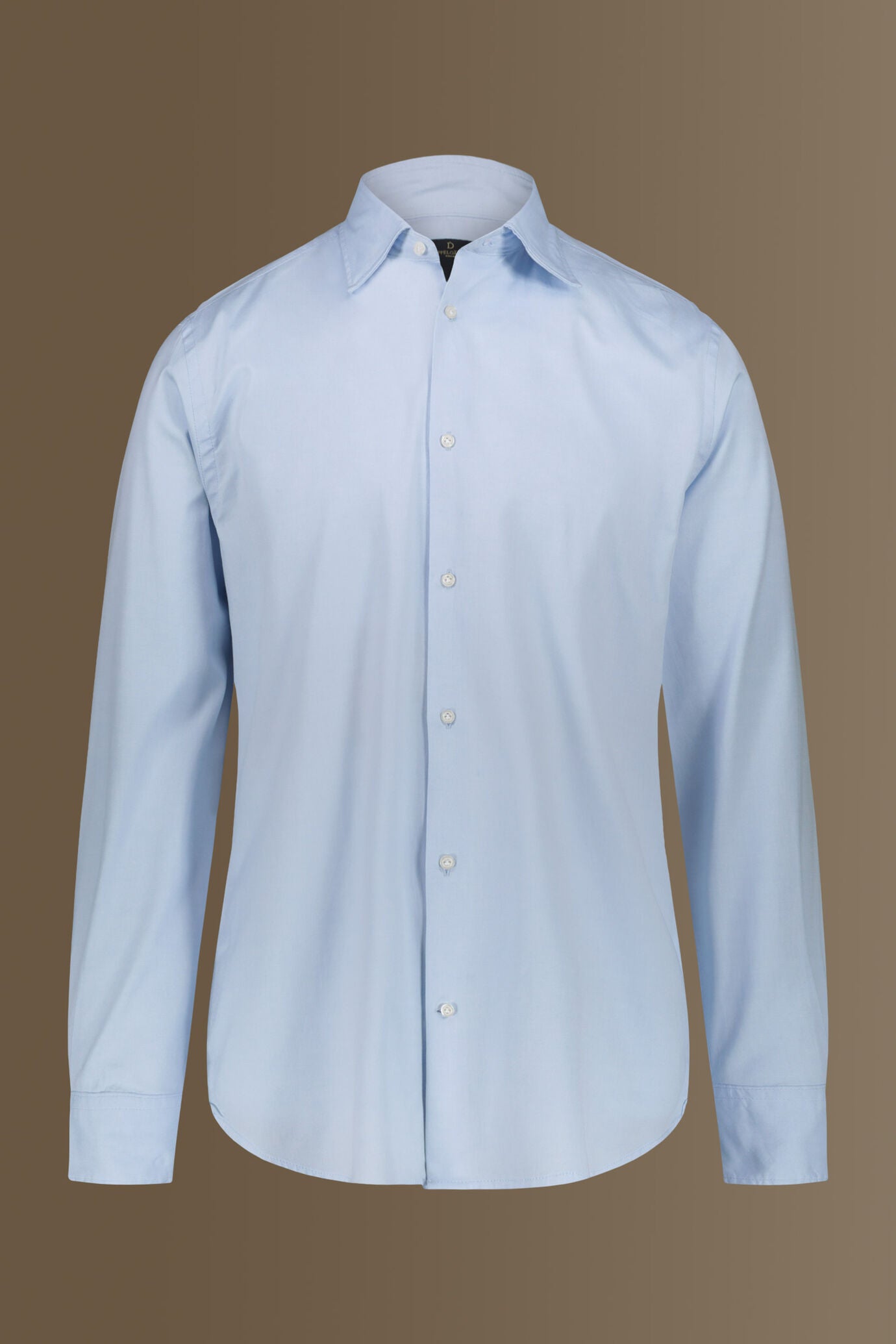 Classic washed shirt french collar pin point fabric