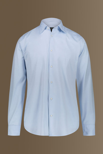 Classic washed shirt french collar pin point fabric