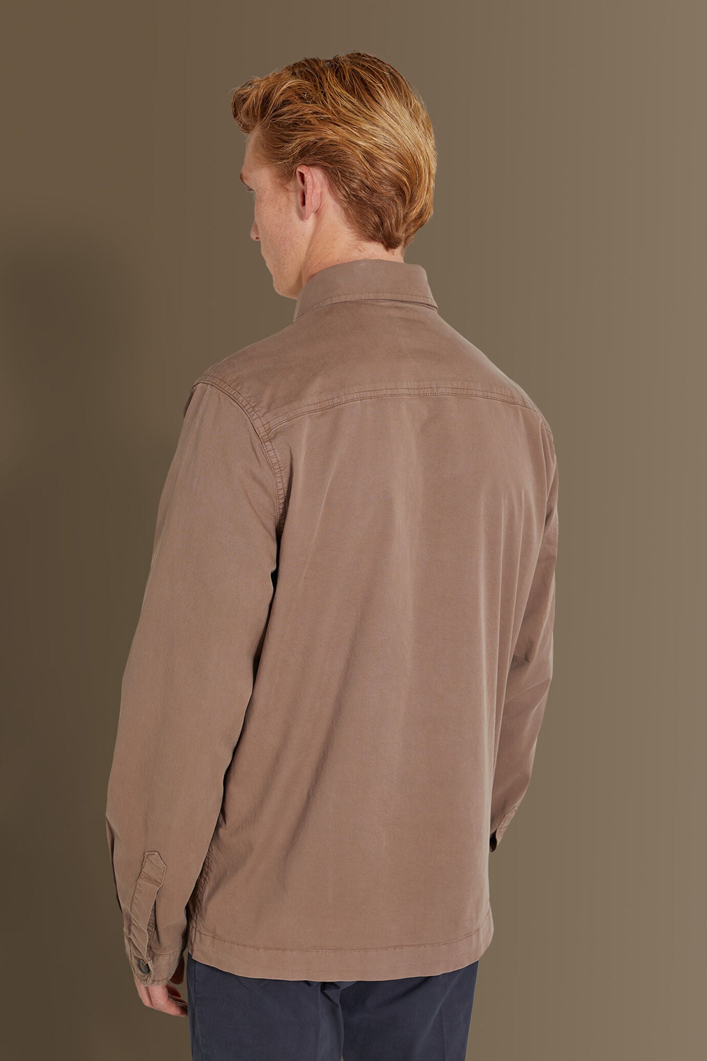 Chambray overshirt french collar