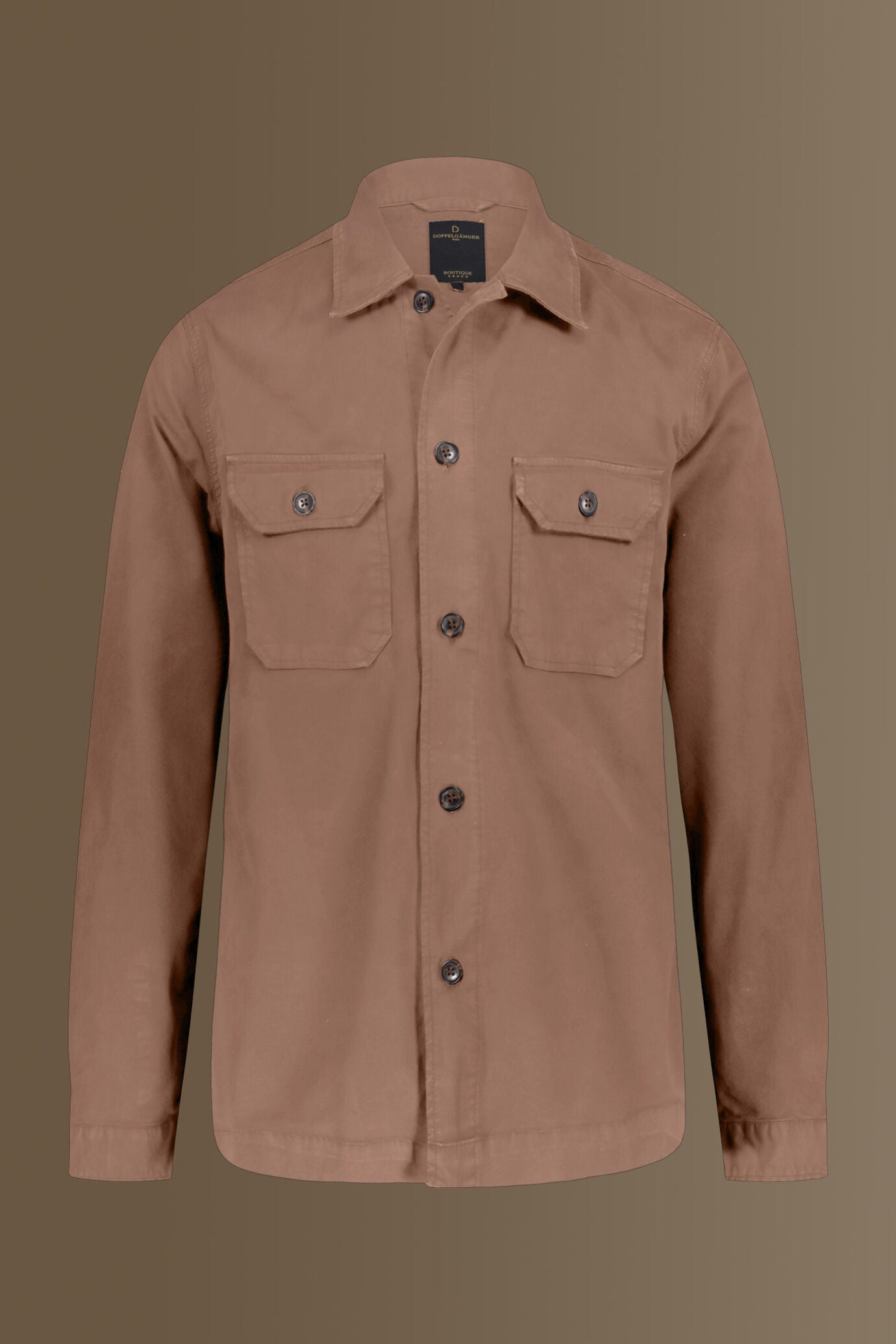 Chambray overshirt french collar
